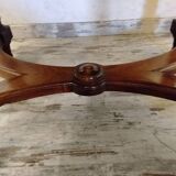 Table ovale en bois avec rallonges