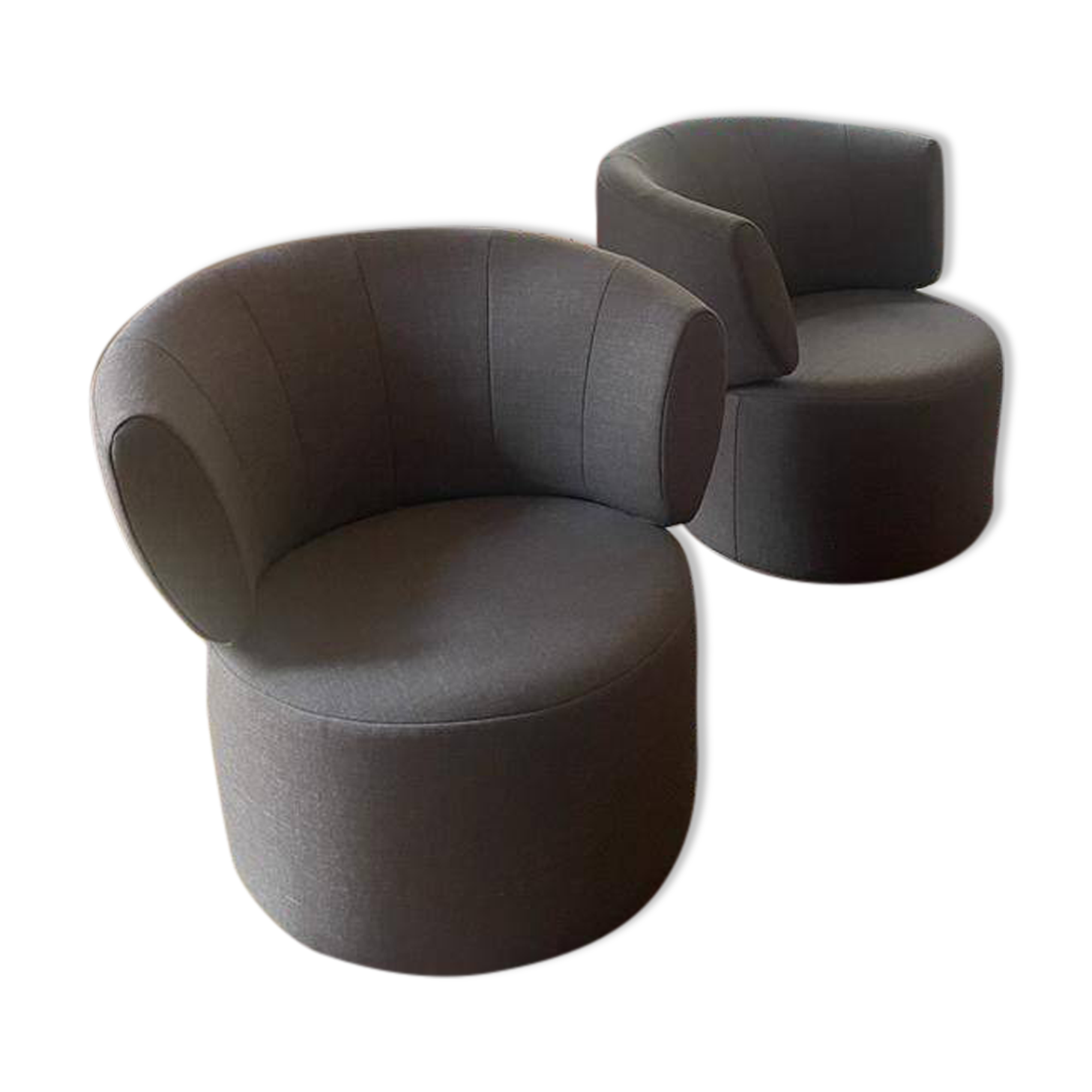 Two armchairs signed Rolf Benz