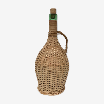 Braided rattan bottle