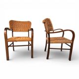Set of 2 Bauhaus rope-weave chairs by Erich Dieckmann, 1930