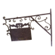 Antique French Wrought Iron Shop Signboard from 1910
