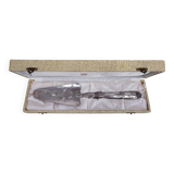Silverplated cake knife and scoop