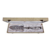 Silverplated cake knife and scoop