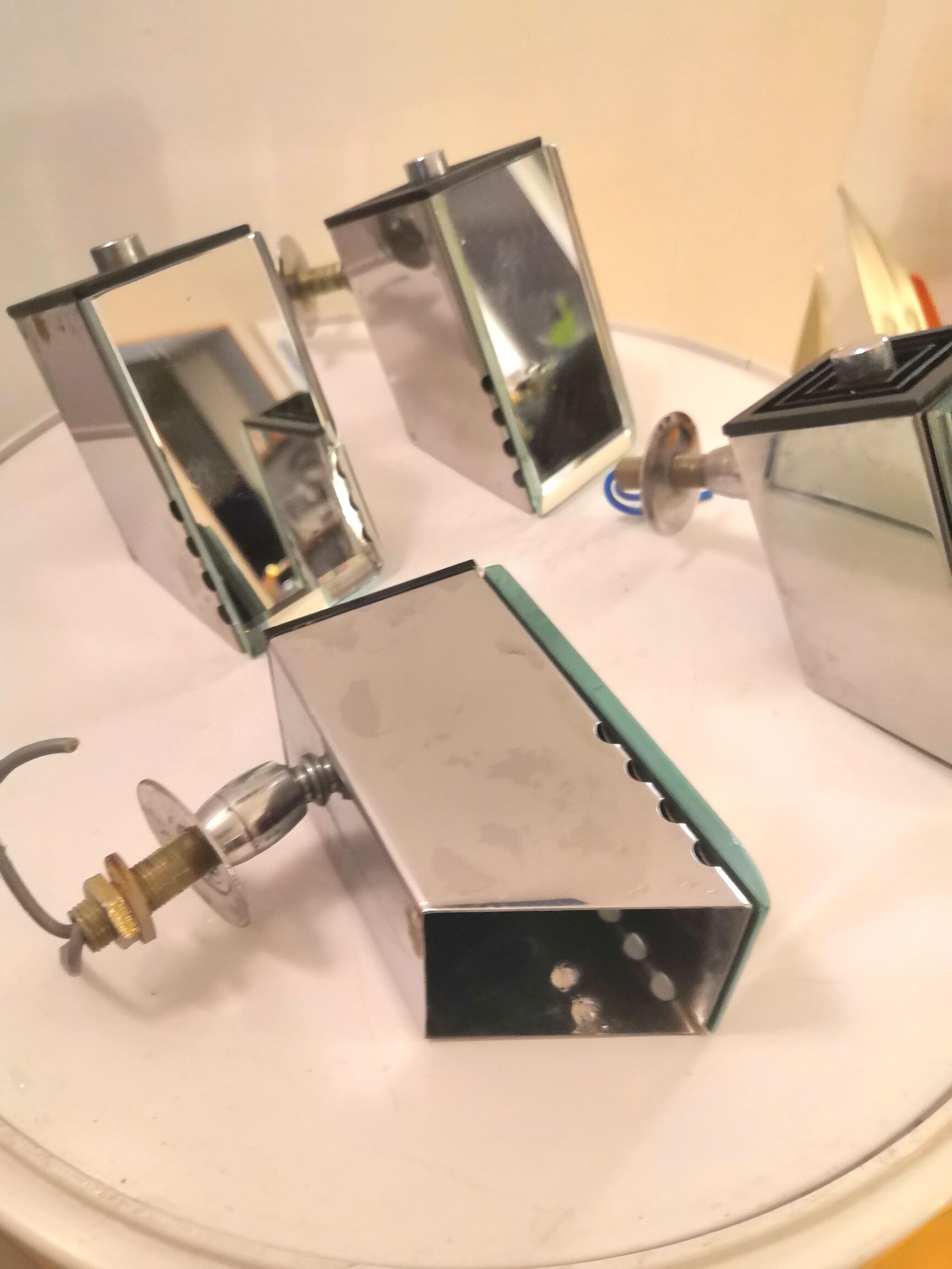4 sconces spots and mirror of the 70s