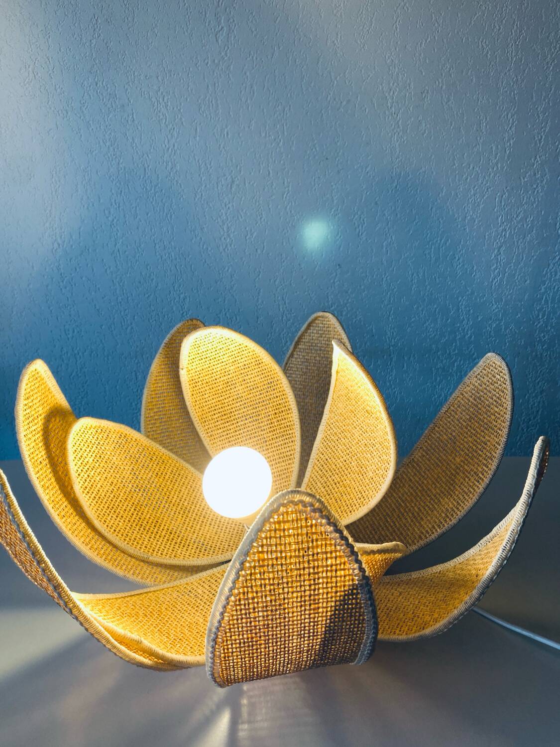 Lotus flower pendant light