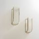 Pair of modernist wall sconces in nickel-plated steel and opaline glass, 1930.