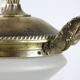 Lustre vintage en laiton et verre, années 40