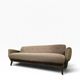 Vintage armchair/sofa/lounge in taupe colour with a stain.