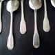 12 sfam silver metal ice cream spoons
