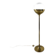 Vereinigte Werkstätten München brass & glass globe floor lamp 1960’s