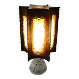 Brutalist design lamp in ceramic and metal - Accolay