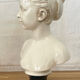 Glazed terracotta bust