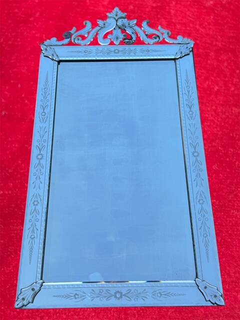 Large murano venice fireplace mirror 1930