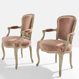 Paire de fauteuils néo-classiques Louis XV Maison Jansen 1940