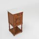 Art Deco Nightstand in Oak with Carrara Marble Top, France 1930s