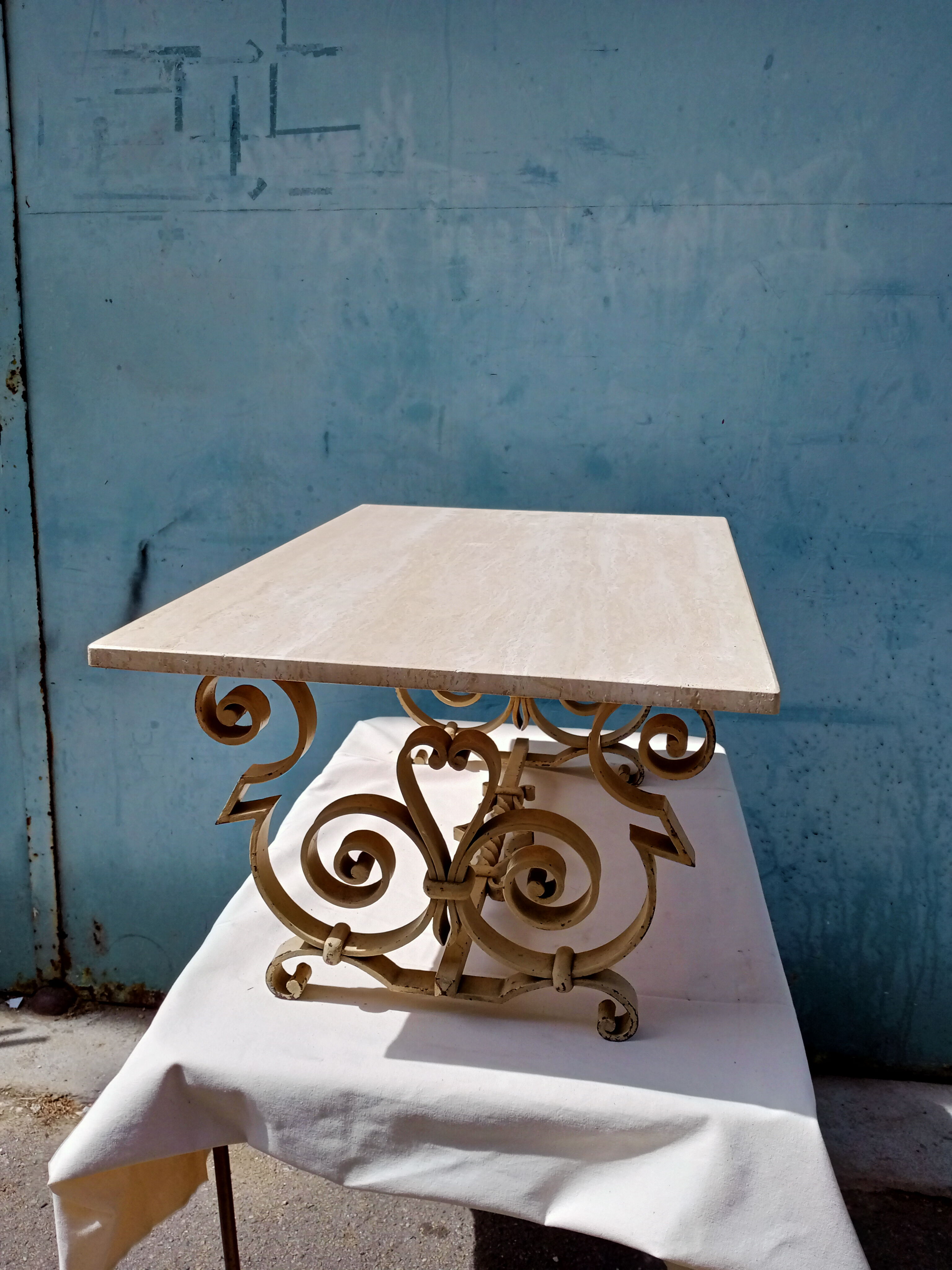 Iron coffee table forge 40 art deco