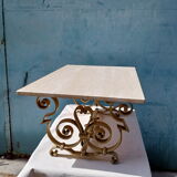 Iron coffee table forge 40 art deco