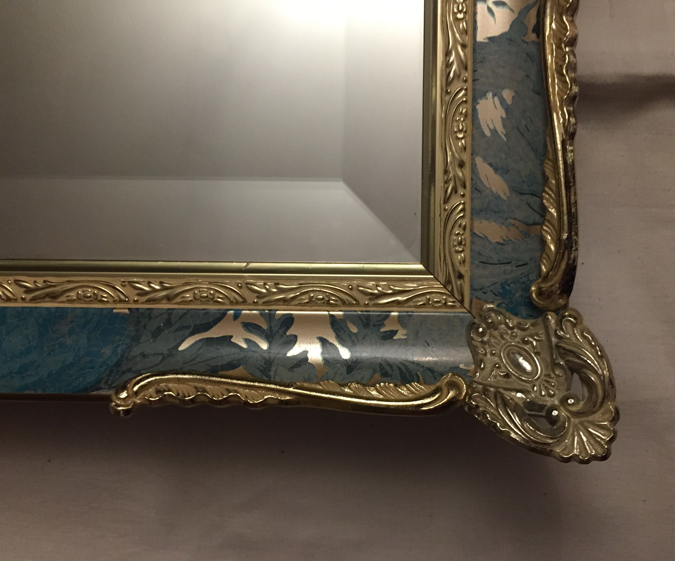 Vintage mirror beveled 60 x 50 cm