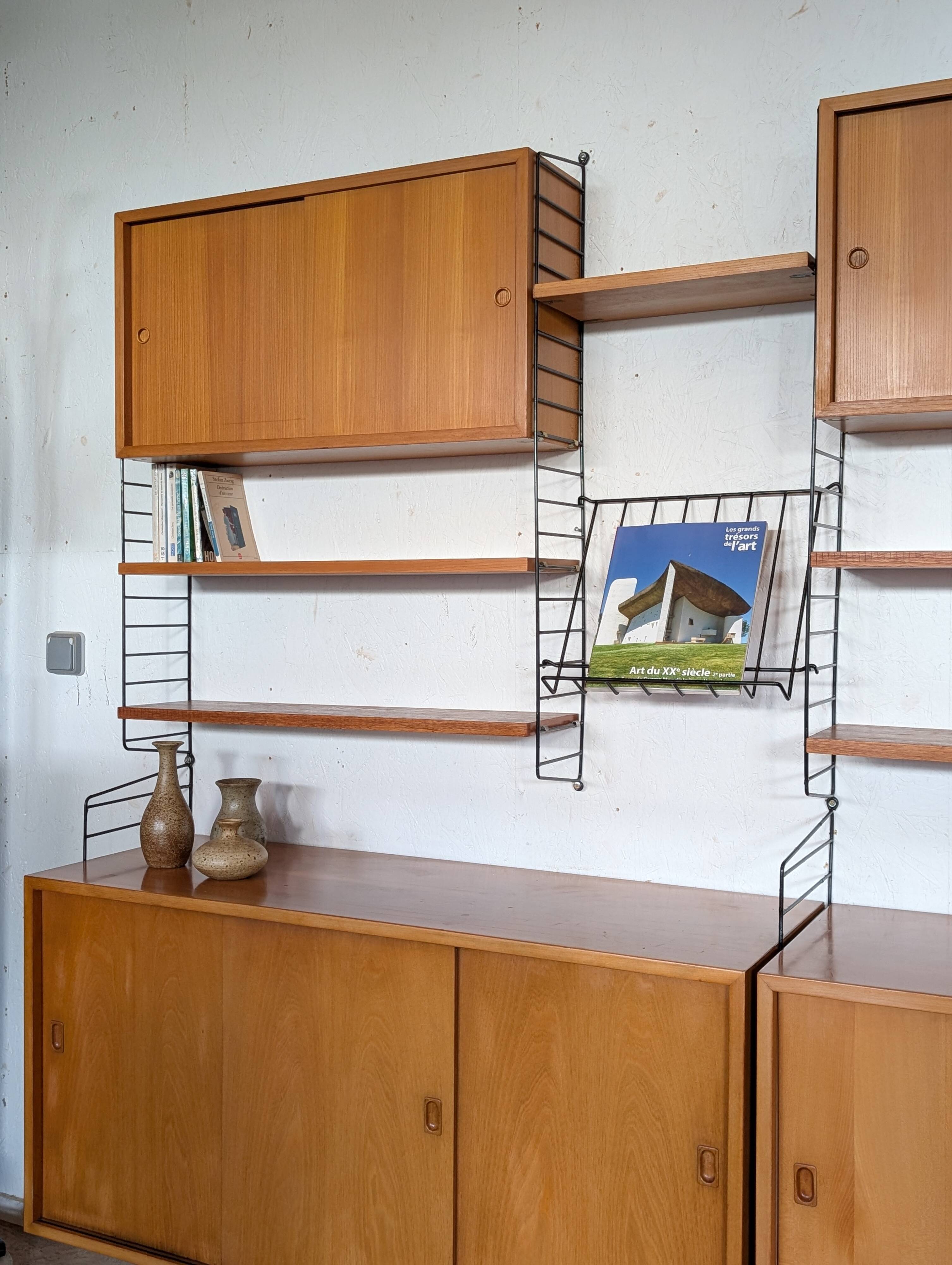 Original STRING wall unit by Nisse Strinning from the 1960s, Sweden.