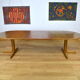 Lubke vintage 1960 Scandinavian design oval table