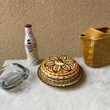 Vintage 1960s HB Quimper ceramic butter cheese box