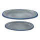 Set of two Boch blue dishes