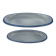 Set of two Boch blue dishes