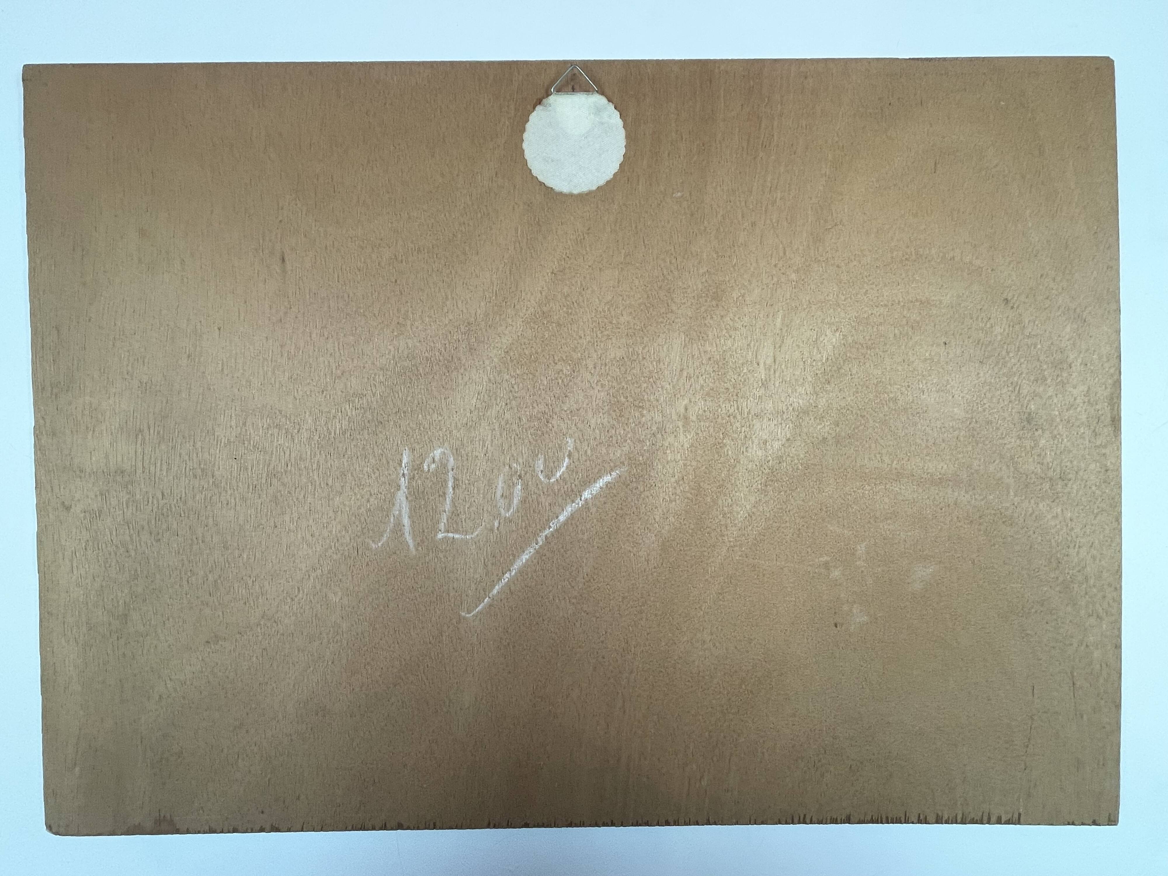 Huile sur panneau, Mare en sous bois bord du marais breton, signature identifier