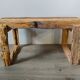 Coffee table in reclaimed wood