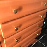 Terracotta vintage chest of drawers