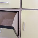 Formica kitchen buffet pale yellow