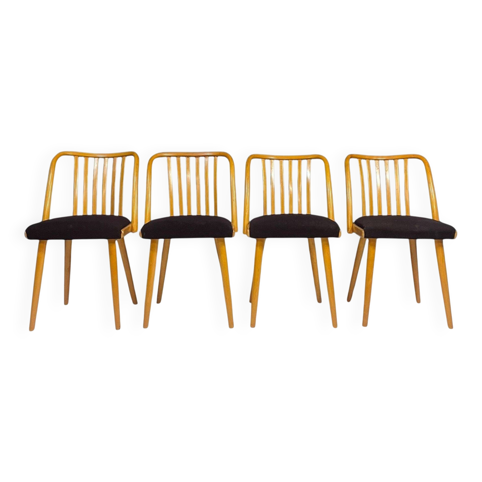 Ensemble de chaises à repas par Antonín Šuman, Tchécoslovaquie, 1970