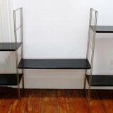 Black and gold metal tomado wall shelf