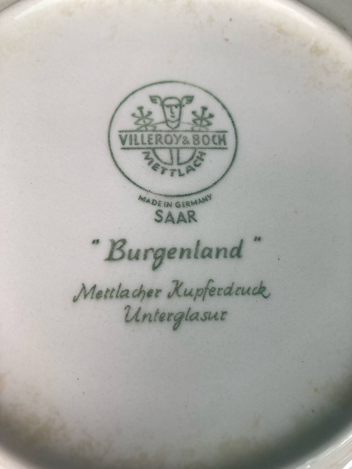 Villeroy and Boch Burgenland head to head breakfast cups blue