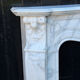Louis XV style fireplace in Carrara marble, around 1900.