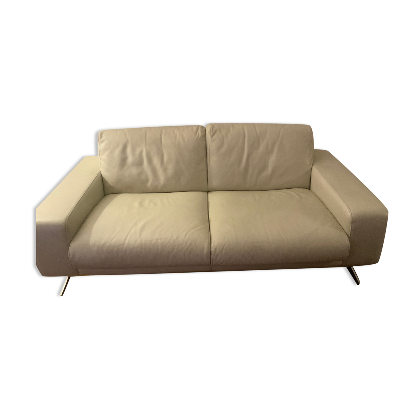 Canapé 2 Places En Cuir Roche Bobois – Noir – Neuf Sous Emballage