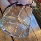 Seau champagne verre hexagonal anse métal 80's