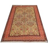 Handmade Vintage Caucasian Karabagh Rug 126x186cm