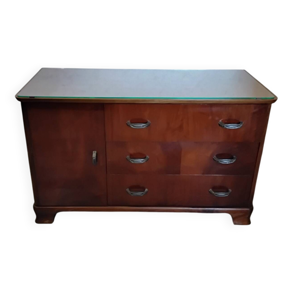 Buffet bas vintage en bois