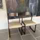 Paire de chaises Baumann modèle traîneau