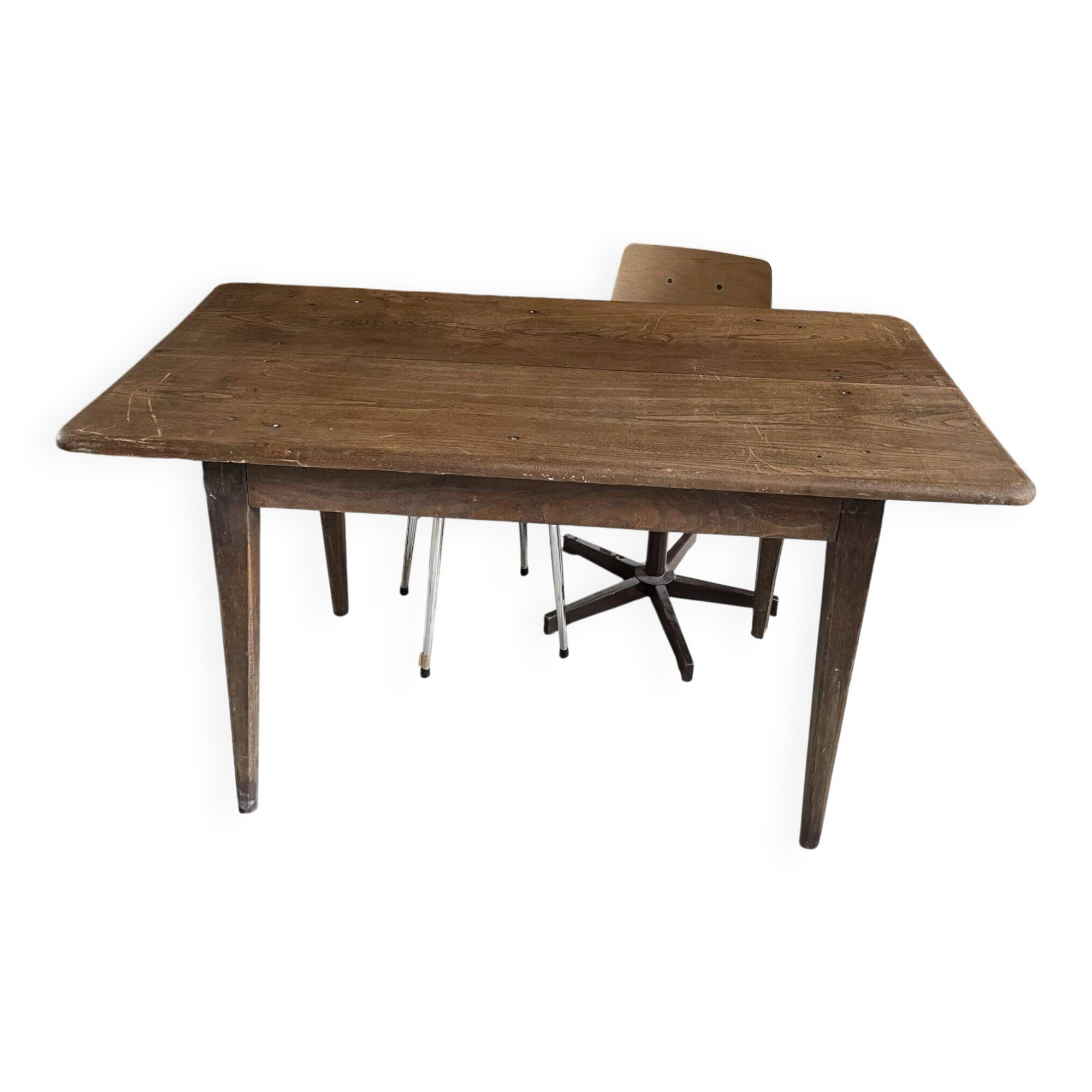 Solid oak farmhouse table
