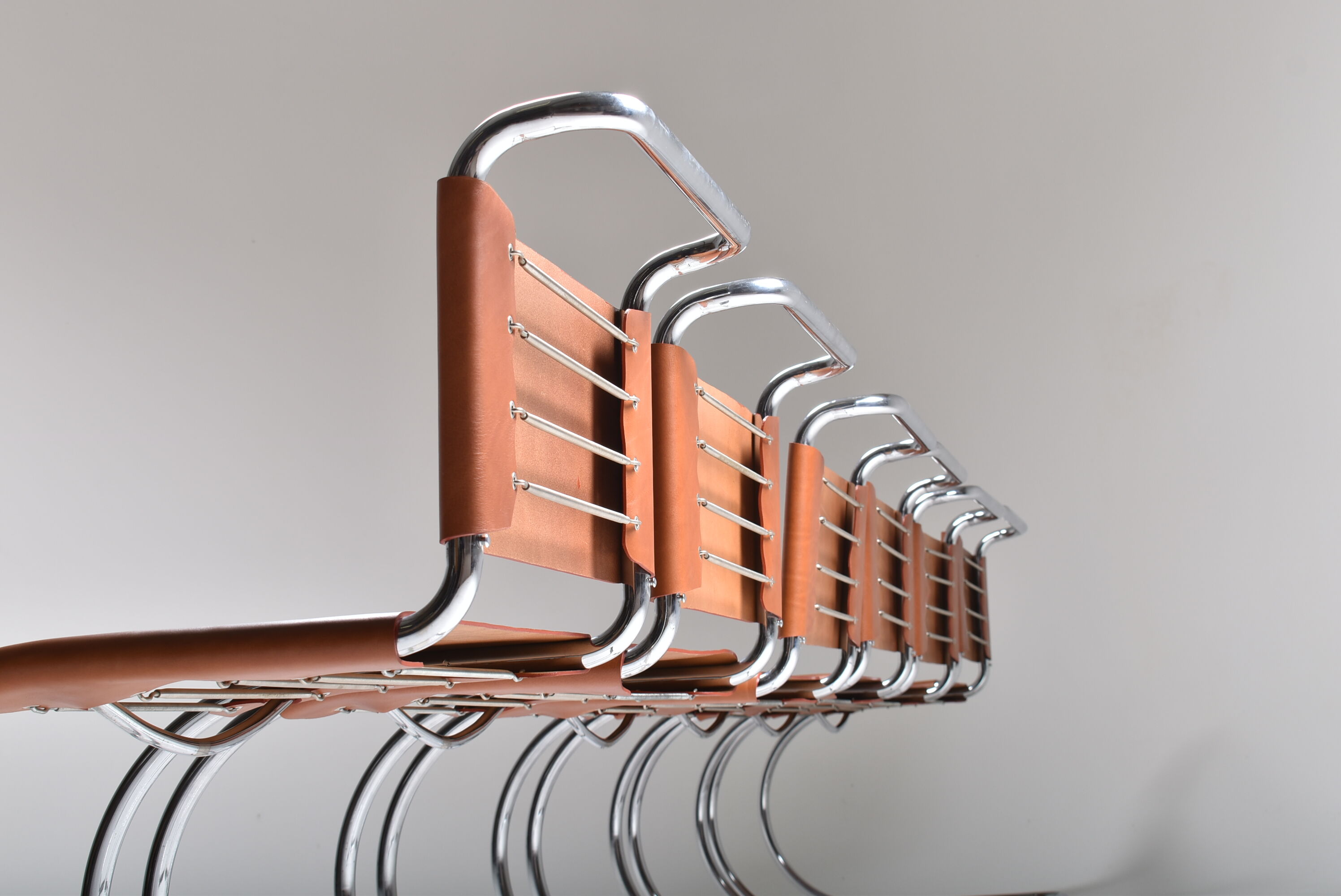 Mr10 chair series by ludwig mies van der rohe, italie 1980