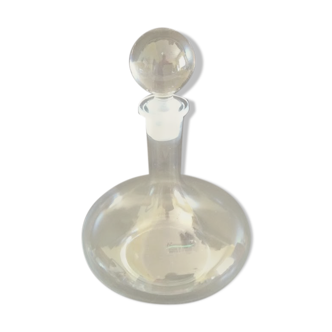 Mouth-blown glass decanter