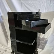 Édition précoce du chariot boby joe colombo bieffeplast noir 1970