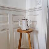 White enamel coffee pot