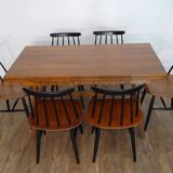 Rene Gabriel's "reconstruction" meal table 1950