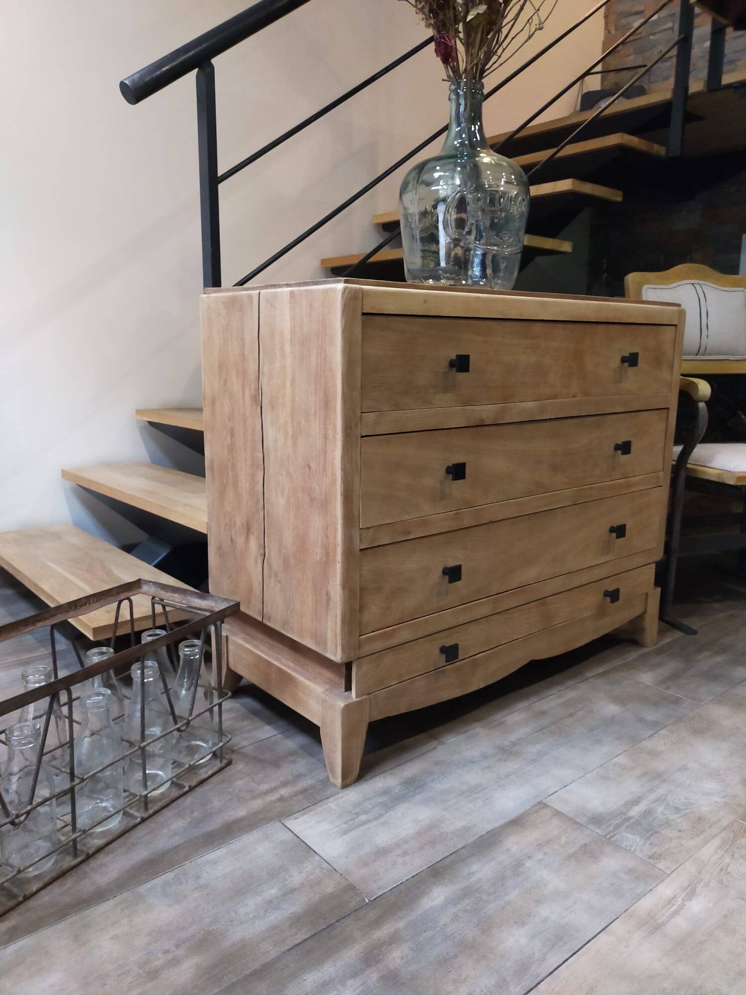 Commode chêne massif rénovée