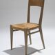 Paire de chaises en paille, geneviève pons, 1950s