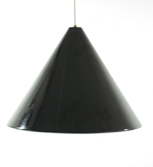 Pendentif de billard noir Arne Jacobsen Poulsen des années 1960