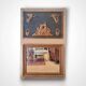 Trumeau mirror, late 19th to early 20th century.